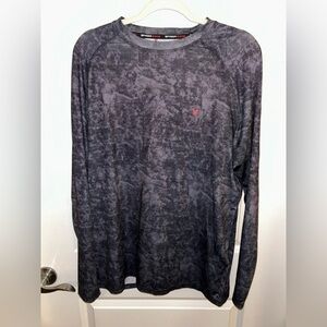 Spyder Men's Charcoal Long Sleeve Rash Guard